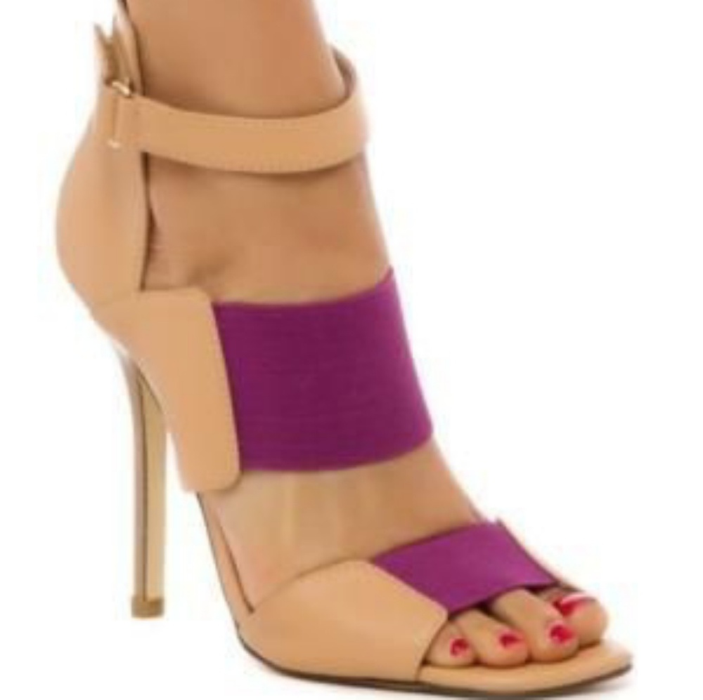 Sexy Nude & Purple Heels